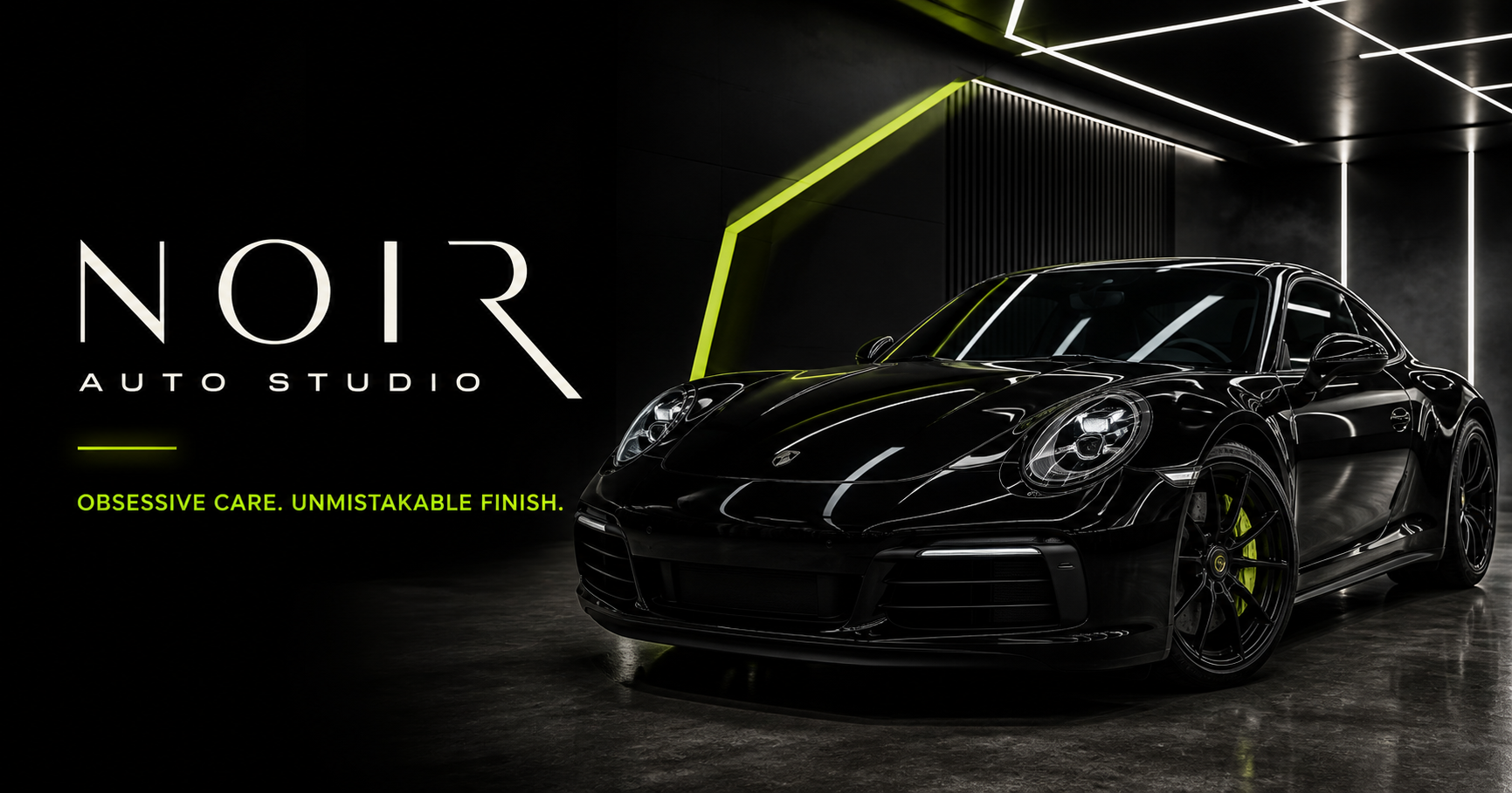 NOIR Auto Studio website concept